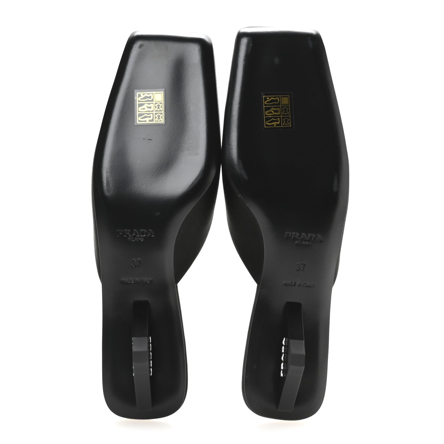 Prada Satin Modellerie Mules 37 Black 6 of 8