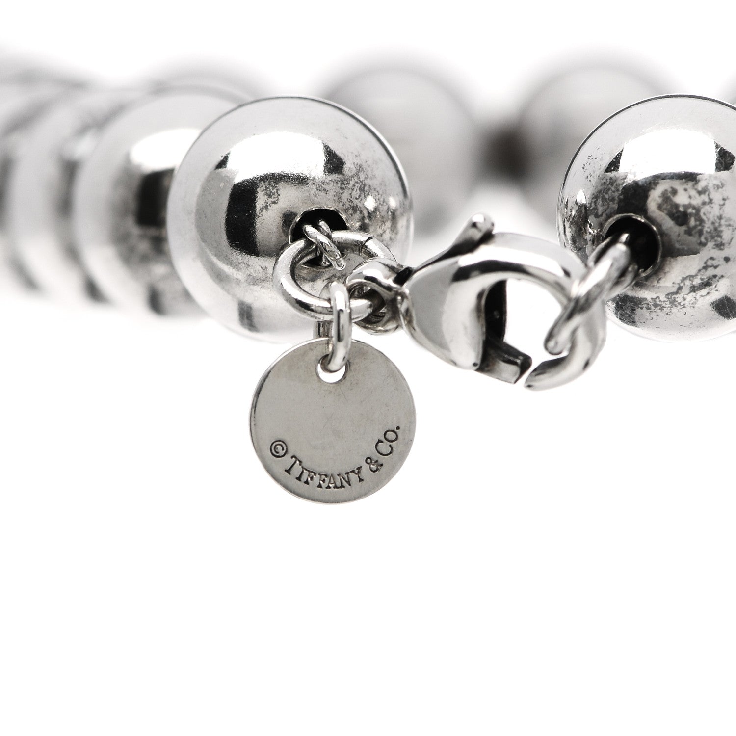 Tiffany Sterling Silver 10mm HardWear Ball Bracelet 4 of 6