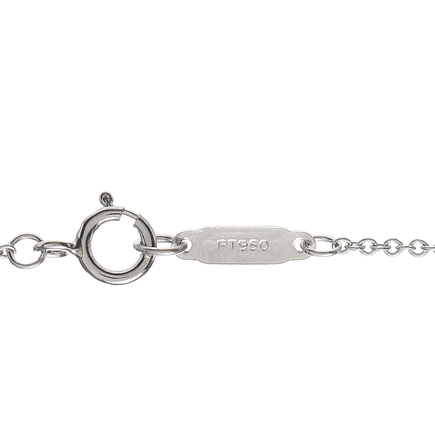 Tiffany Platinum Diamond Large Heart Lock Pendant Necklace 4 of 6