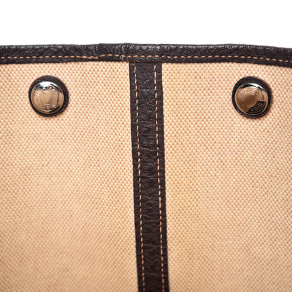 Hermes Toile Buffle Gala Garden Party Tote 36 MM Marron Fonce 8 of 15