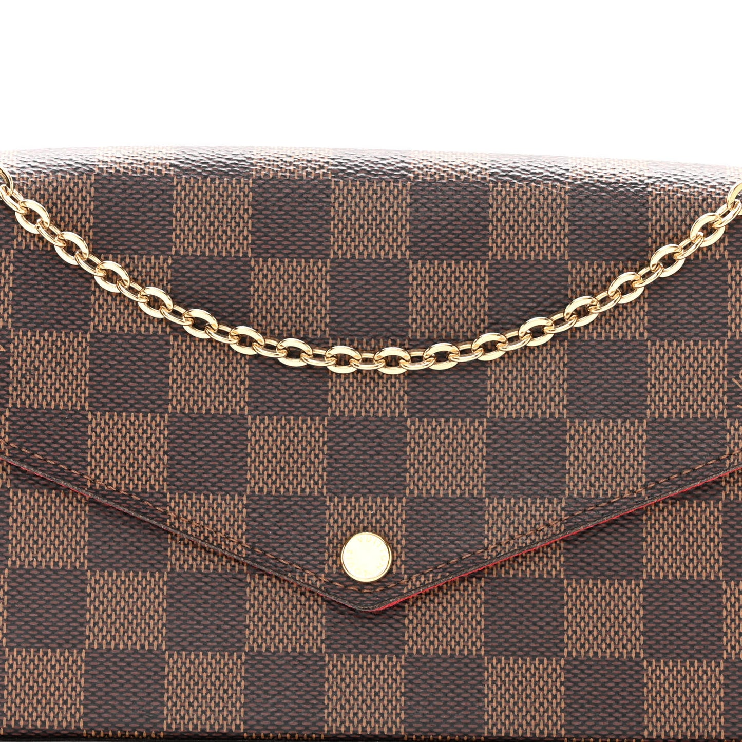 Damier Ebene Pochette Felicie Chain Wallet