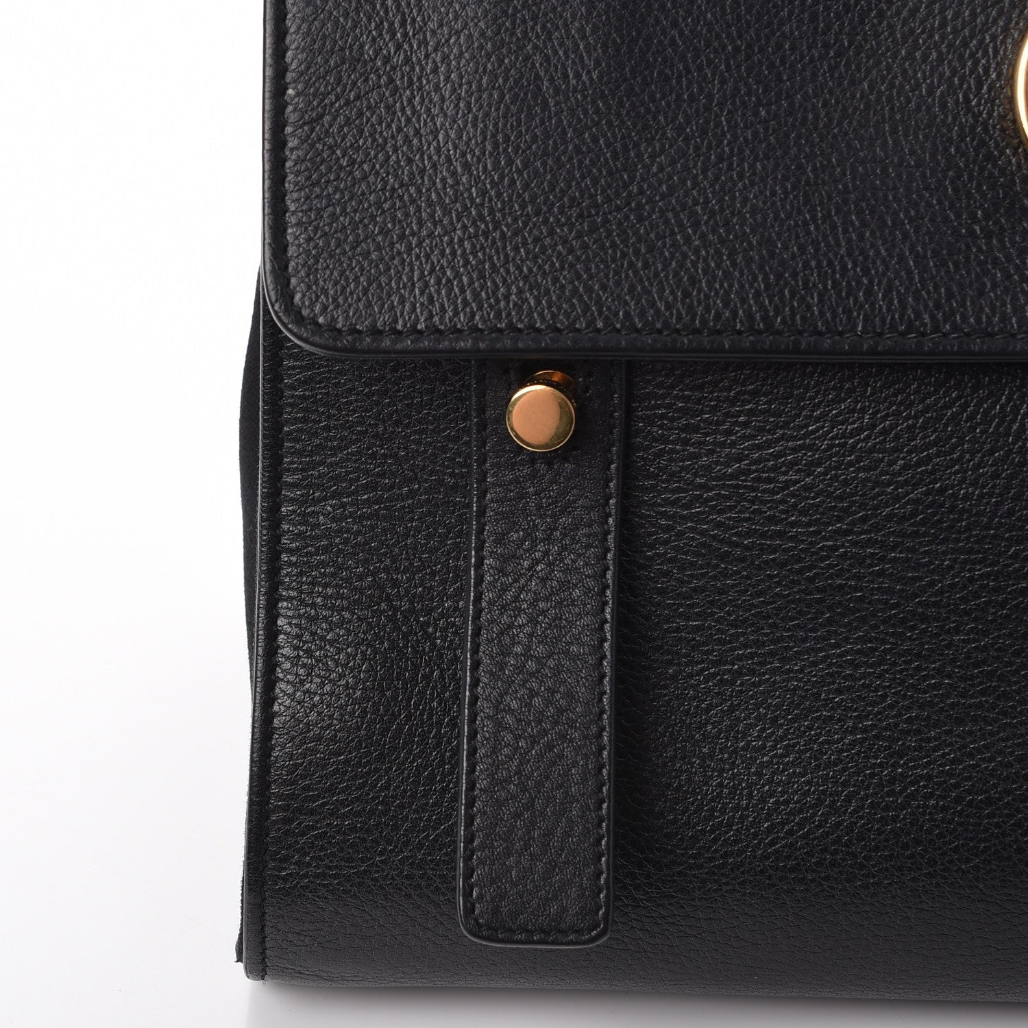 Saint Laurent Calfskin Canvas Small Muse Two Black 10 of 10