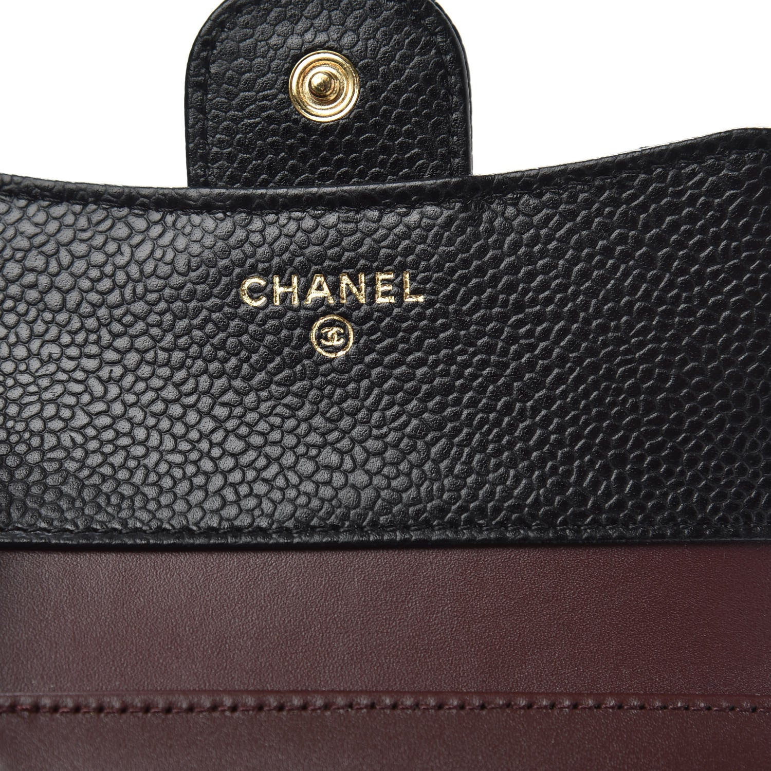 Chanel Caviar Quilted Compact Flap Wallet Black 6 of 7