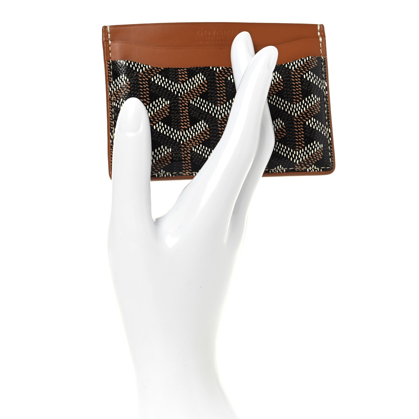 Goyardine Saint Sulpice Card Holder Black Gold