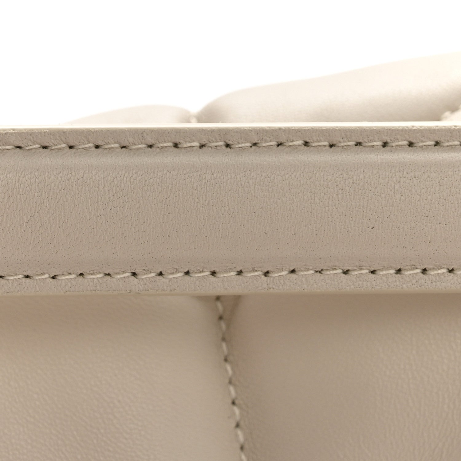 Saint Laurent Lambskin Quilted Medium Loulou Puffer Monogram Chain Satchel Crema Soft 14 of 15
