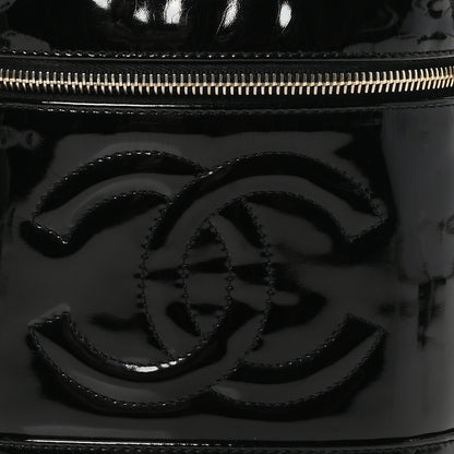 Chanel Patent Timeless Vanity Cosmetic Case Black 9 of 11