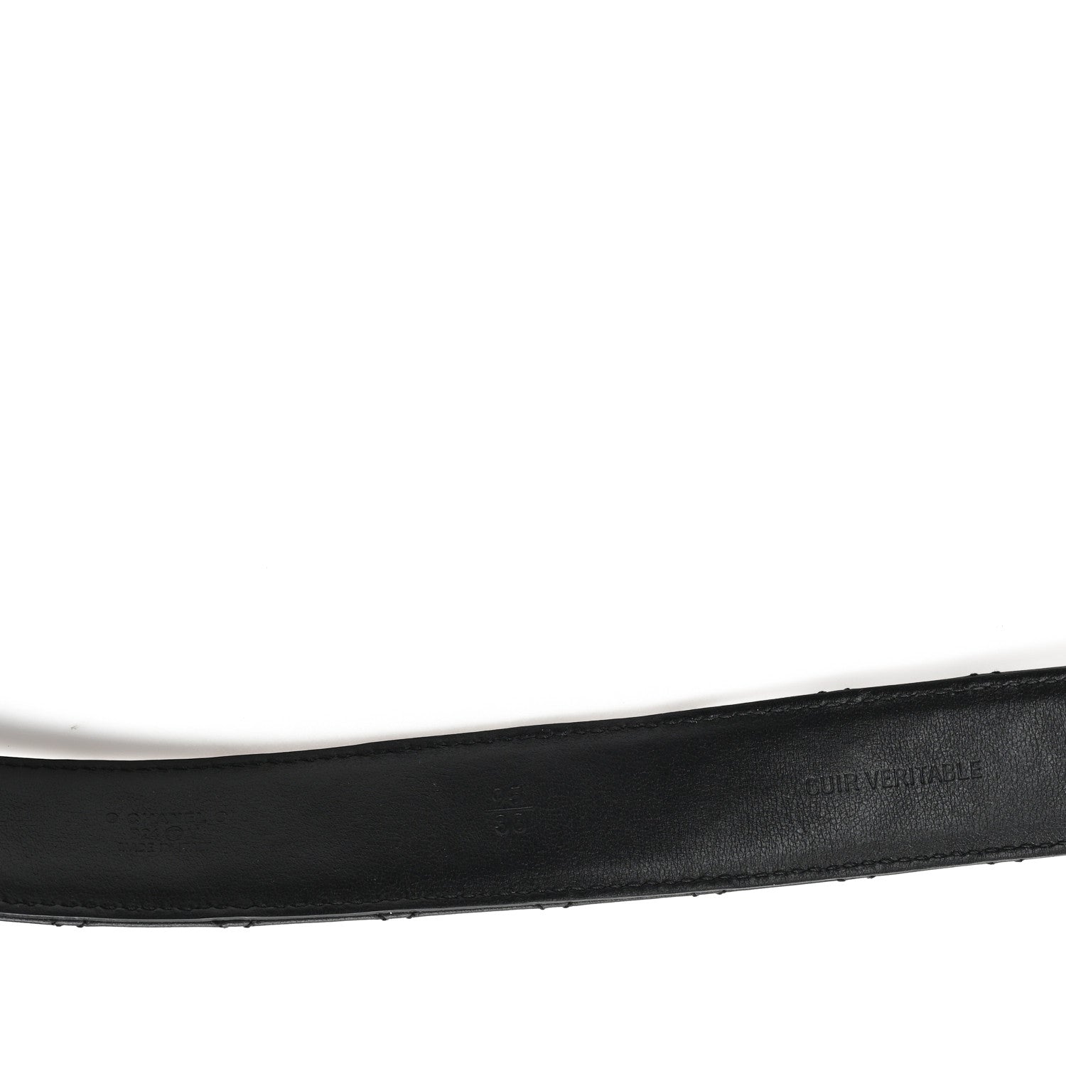 Chanel Calfskin Quilted CC Chain Belt 95 38 Black 3 of 6