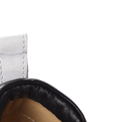 Hermes Calfskin Rebus Sneakers 38.5 Rose Aube Black White 16 of 18