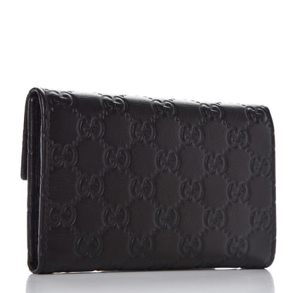 Gucci Guccissima Continental Flap Wallet Dark Brown 3 of 8