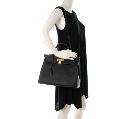 Hermes Togo Kelly Retourne 35 Black 2 of 25