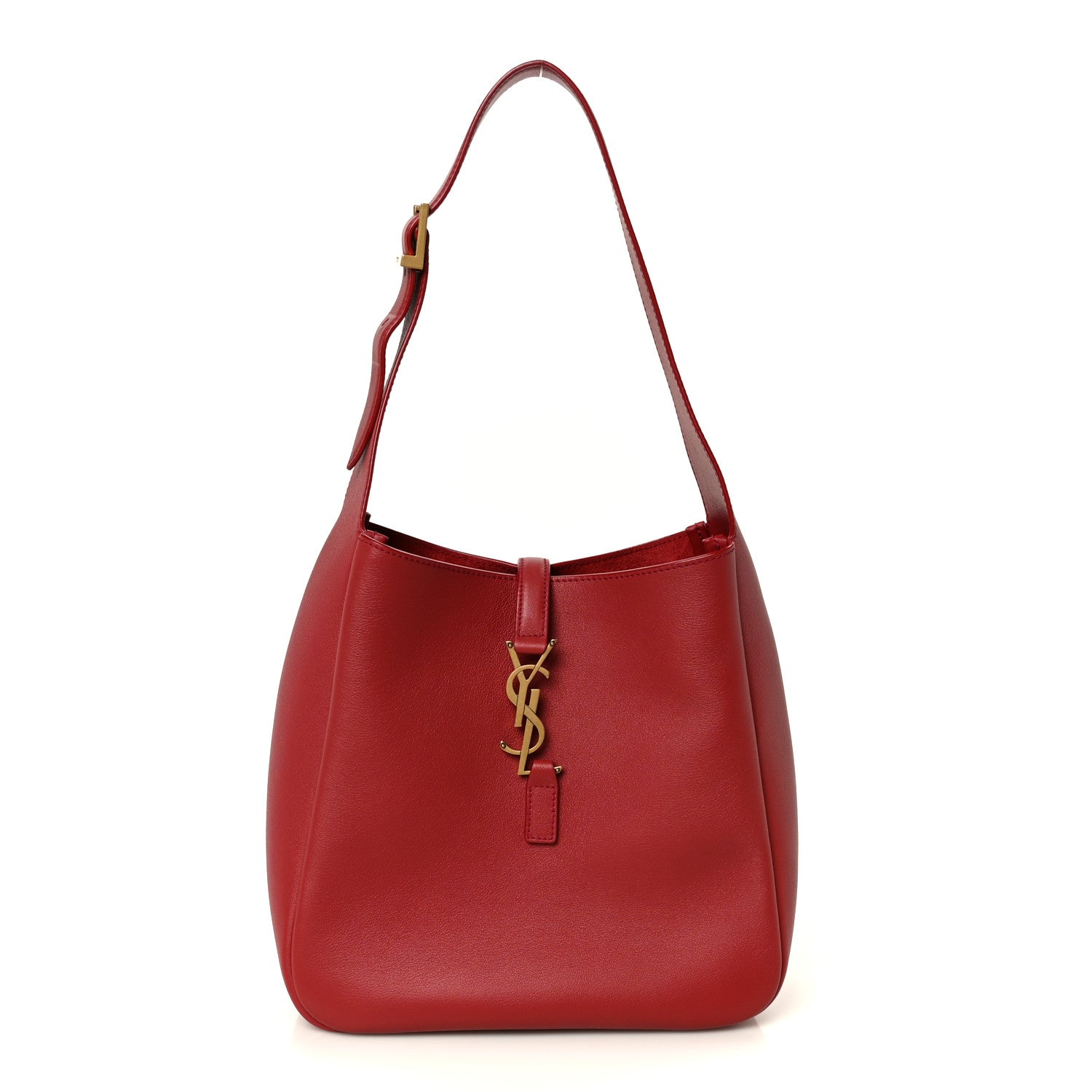 Saint Laurent Smooth Calfskin Small Le 5 A 7 Soft Hobo Rouge Legion 1 of 10
