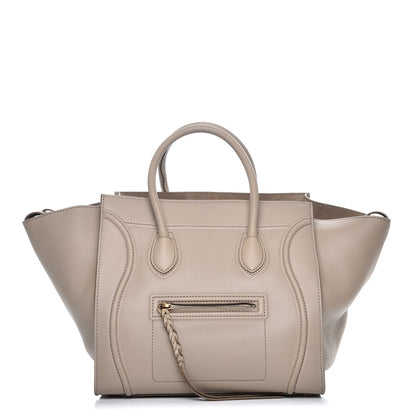 Celine Supple Calfskin Medium Phantom Luggage Beige 1 of 8