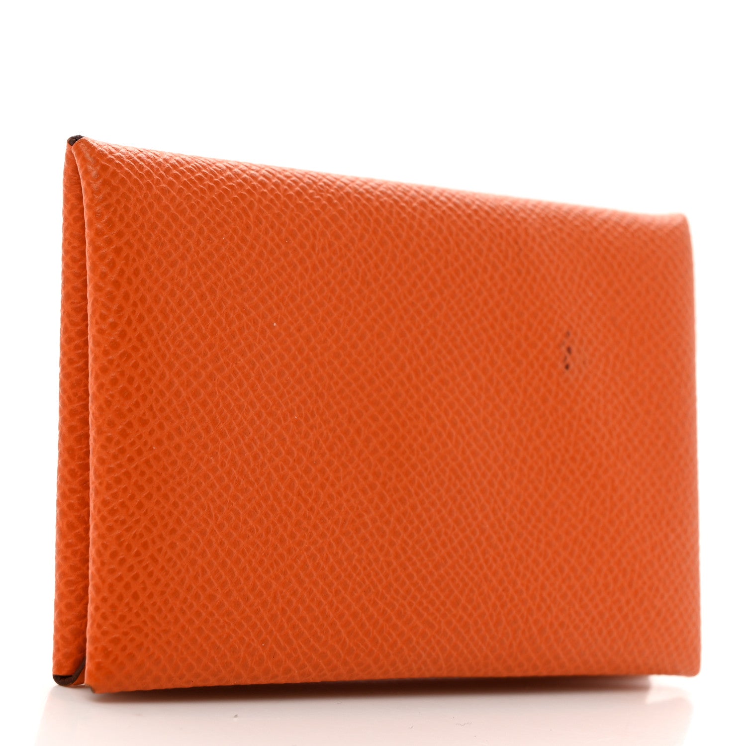 Hermes Epsom Calvi Card Case Orange 3 of 7