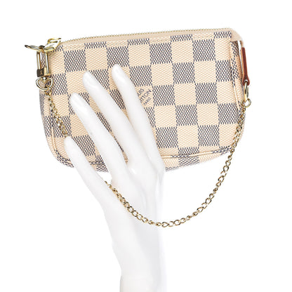Louis Vuitton Damier Azur Mini Pochette Accessories 2 of 7