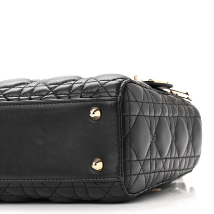 Christian Dior Lambskin Cannage Small Lucky Badges My Lady Dior Black 9 of 9