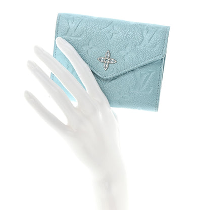 Louis Vuitton Empreinte Monogram Flower Victorine Wallet Azur Frost 2 of 12