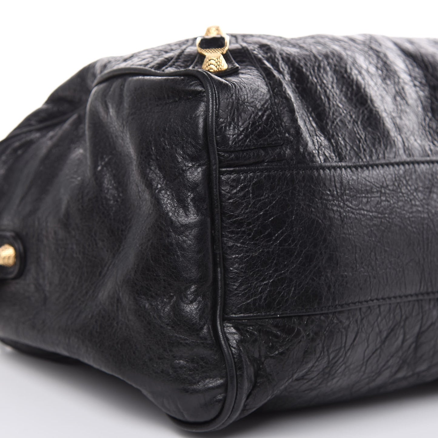 Agneau Giant 12 Gold Hardware Boston Black