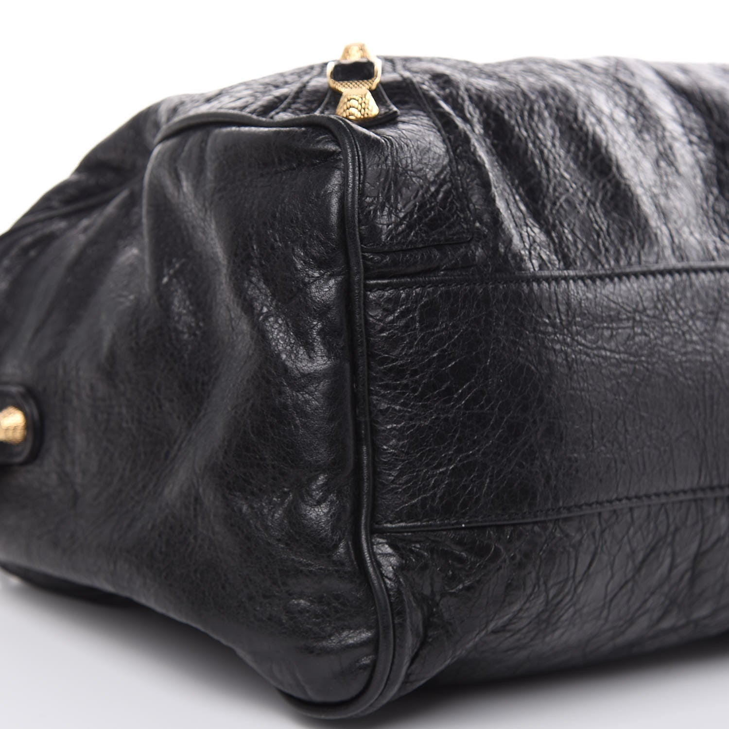 Balenciaga Agneau Giant 12 Gold Hardware Boston Black 8 of 9