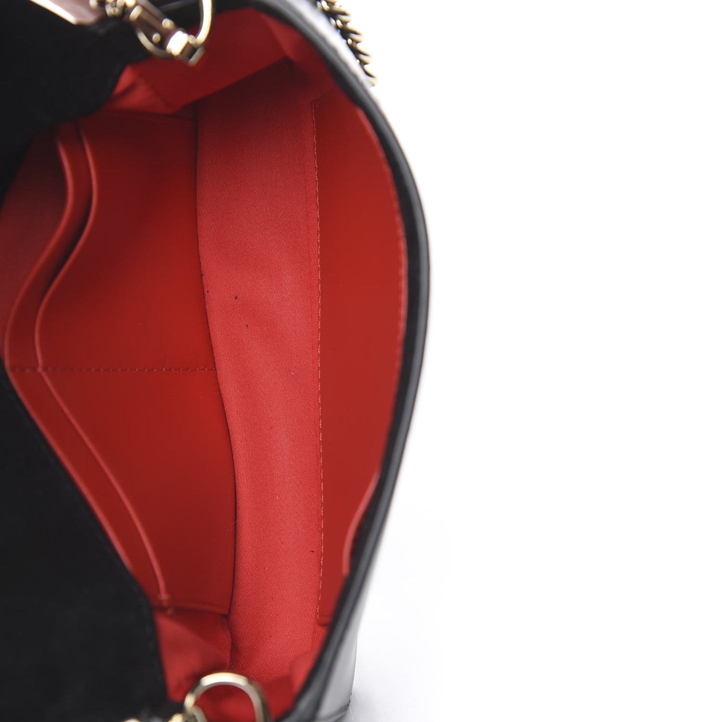 Calfskin Spiked Zoompouch Crossbody Black