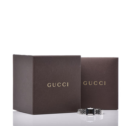 Gucci Stainless Steel 14mm G-Frame Square Quartz Watch Black 7 of 7