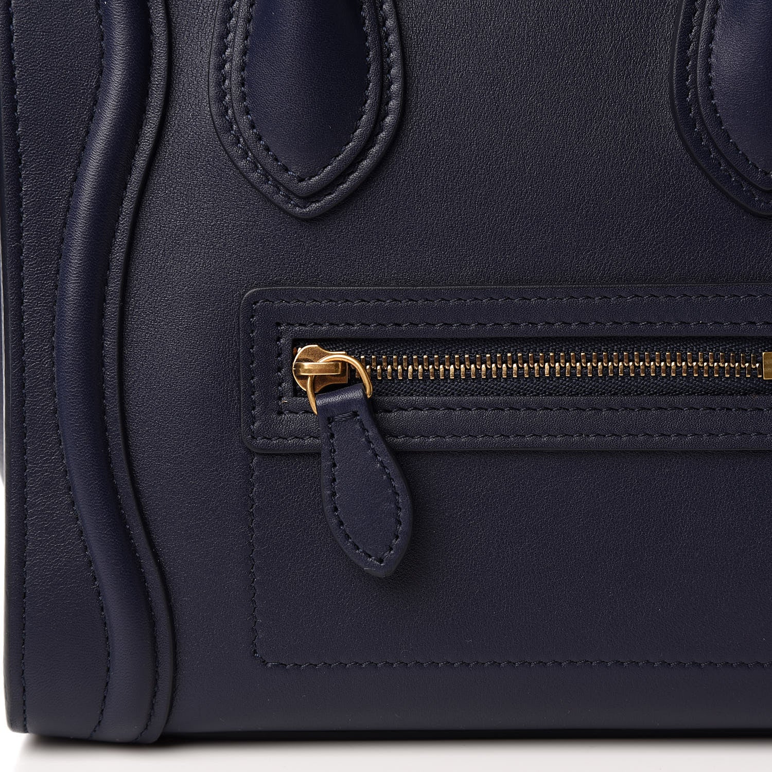 Celine Smooth Calfskin Nano Luggage Navy Blue 11 of 11