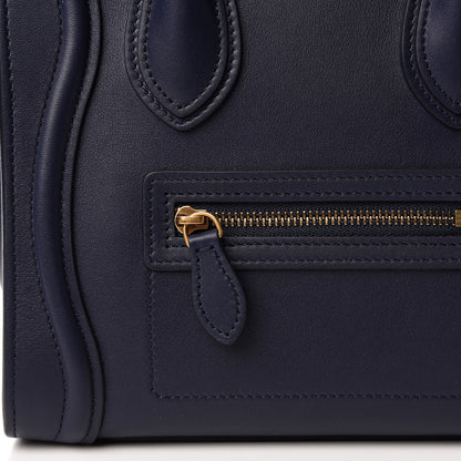 Celine Smooth Calfskin Nano Luggage Navy Blue 11 of 11