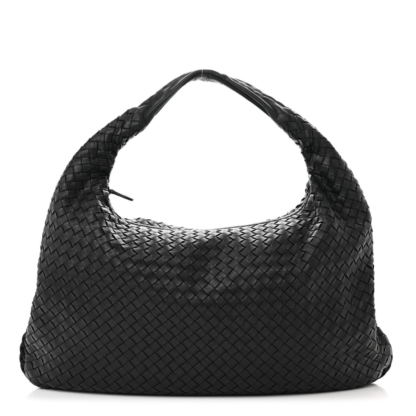 Nappa Intrecciato Large Veneta Hobo Black