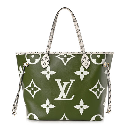 Louis Vuitton Monogram Giant Neverfull MM Kaki 3 of 11