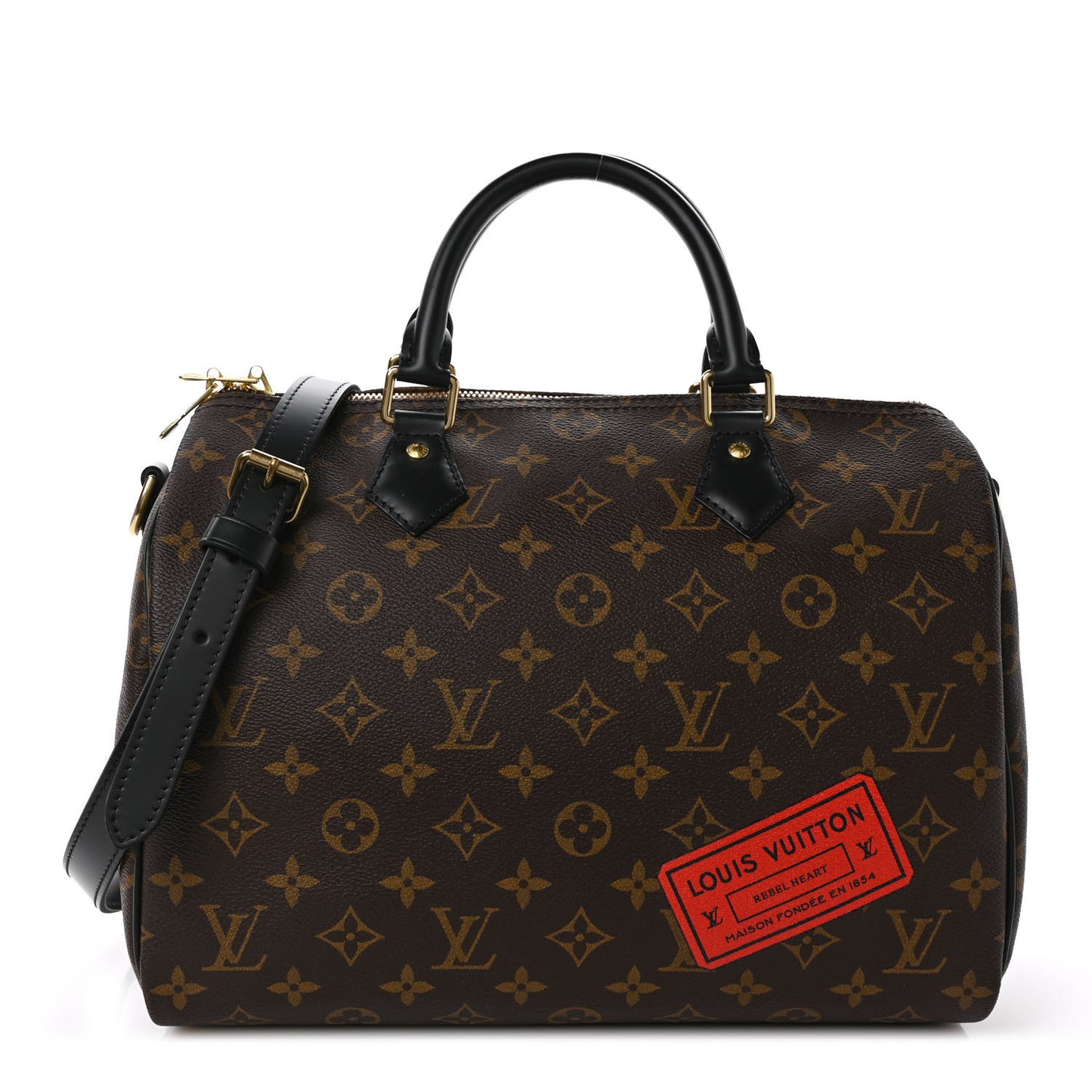 Monogram My World Tour Speedy Bandouliere 30 Black