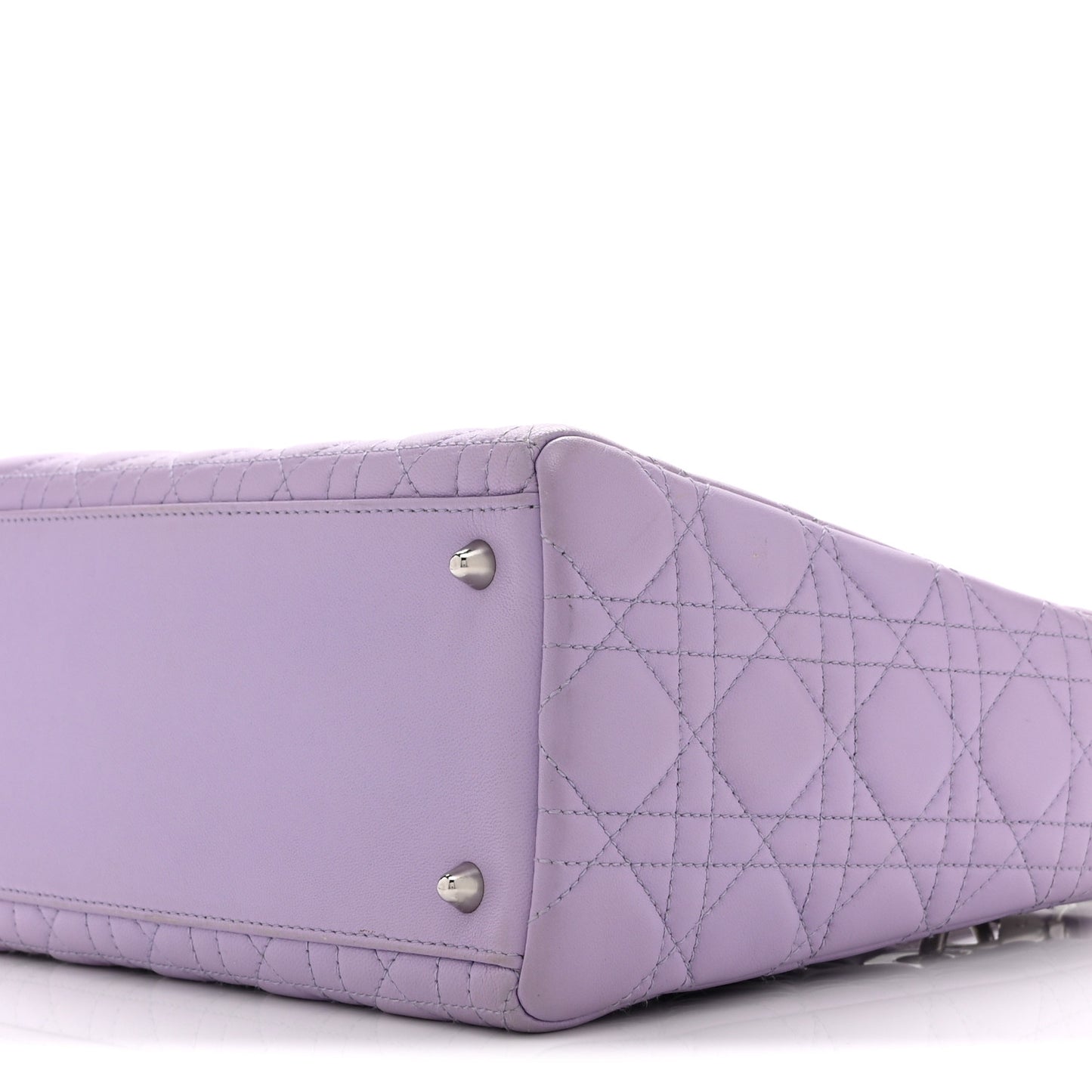 Lambskin Cannage Medium Lady Dior Purple