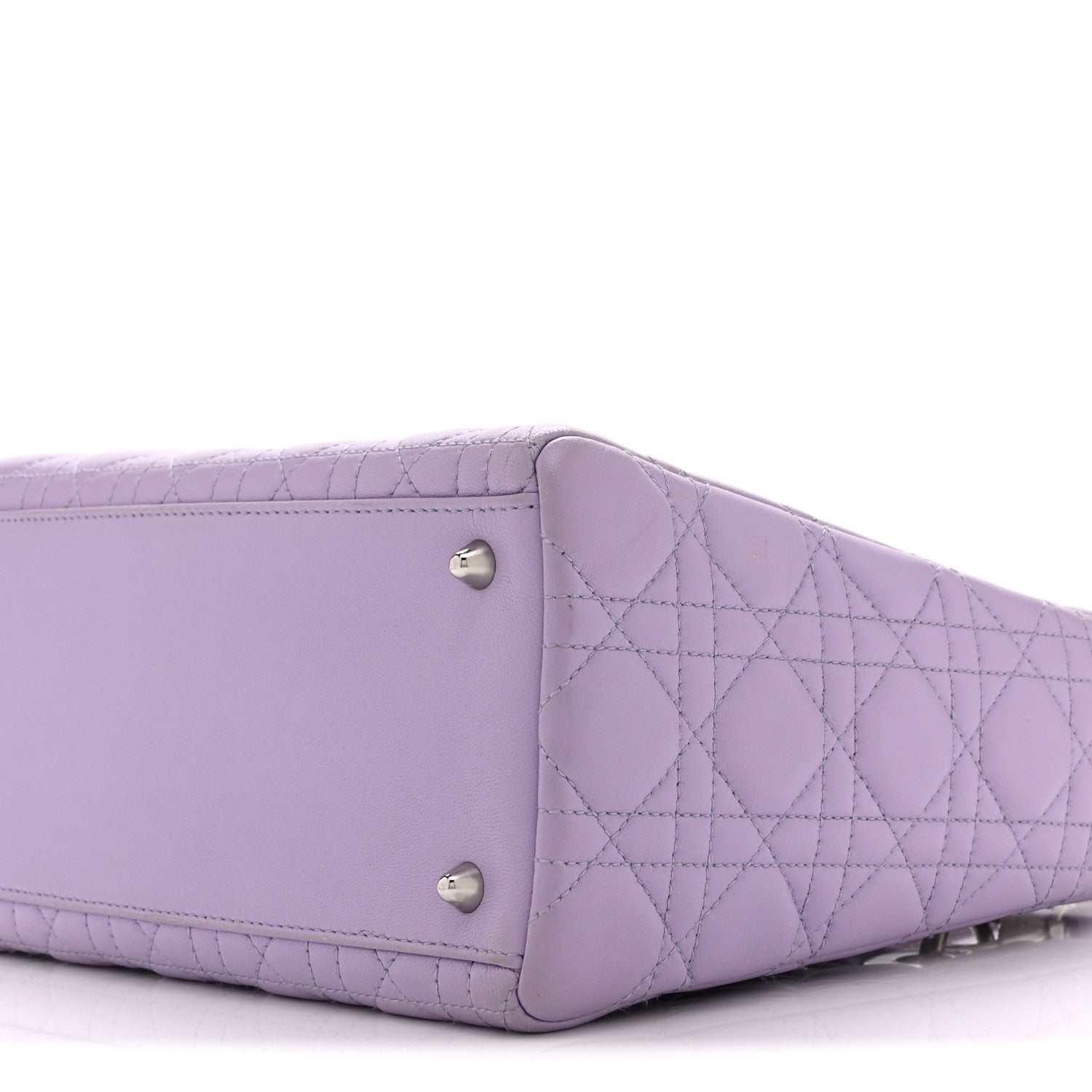 Christian Dior Lambskin Cannage Medium Lady Dior Purple 10 of 10