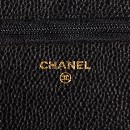 Chanel Caviar Quilted Wallet On Chain WOC Black 7 of 9