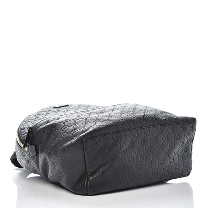 Gucci Guccissima Medium Classic Backpack Black 4 of 12