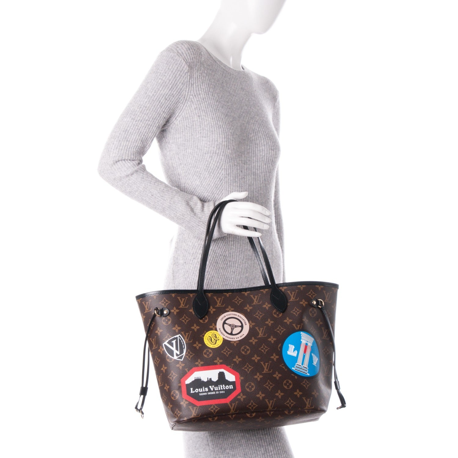Louis Vuitton Monogram World Tour Neverfull MM 2 of 8