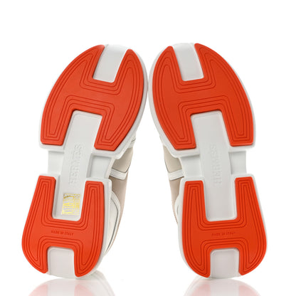 Hermes Calfskin Womens Giga Sneakers 36.5 Multicolor White Gomma 5 of 10