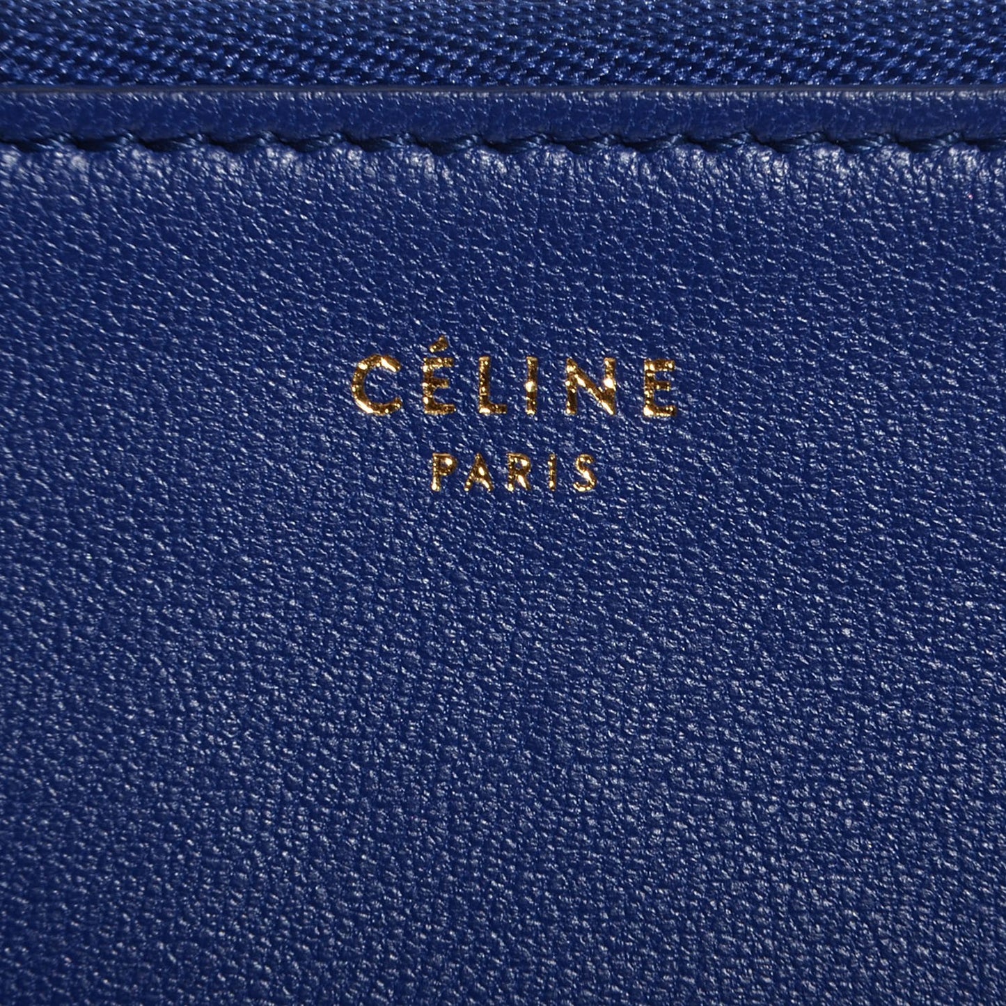 Lambskin Bi-Color Solo Clutch Pouch Indigo Black