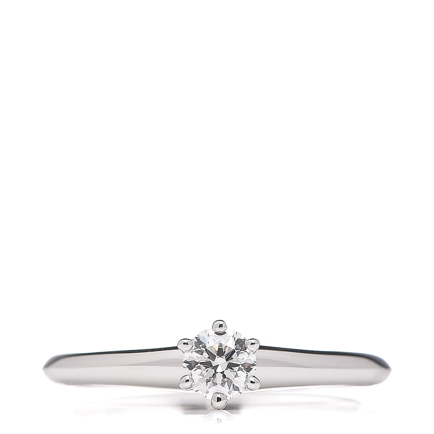 Platinum .24ct Diamond Solitaire Engagement Ring 50 5