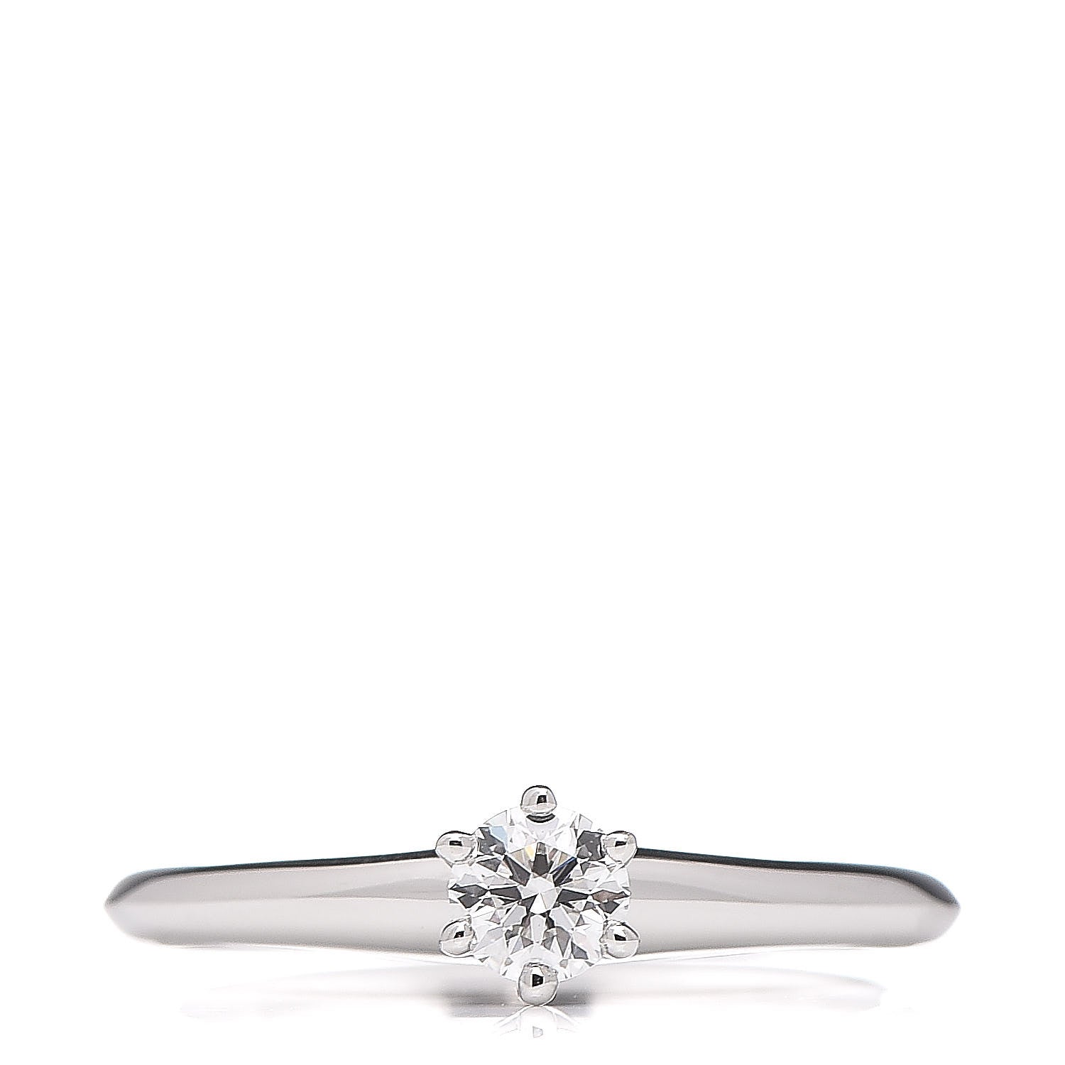 Tiffany Platinum .24ct Diamond Solitaire Engagement Ring 50 5 1 of 8