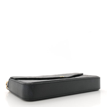 Louis Vuitton Empreinte Pochette Felicie Chain Wallet Black 5 of 12