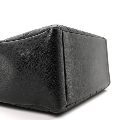 Chanel Caviar Quilted Grand Shopping Tote GST Black 9 of 10