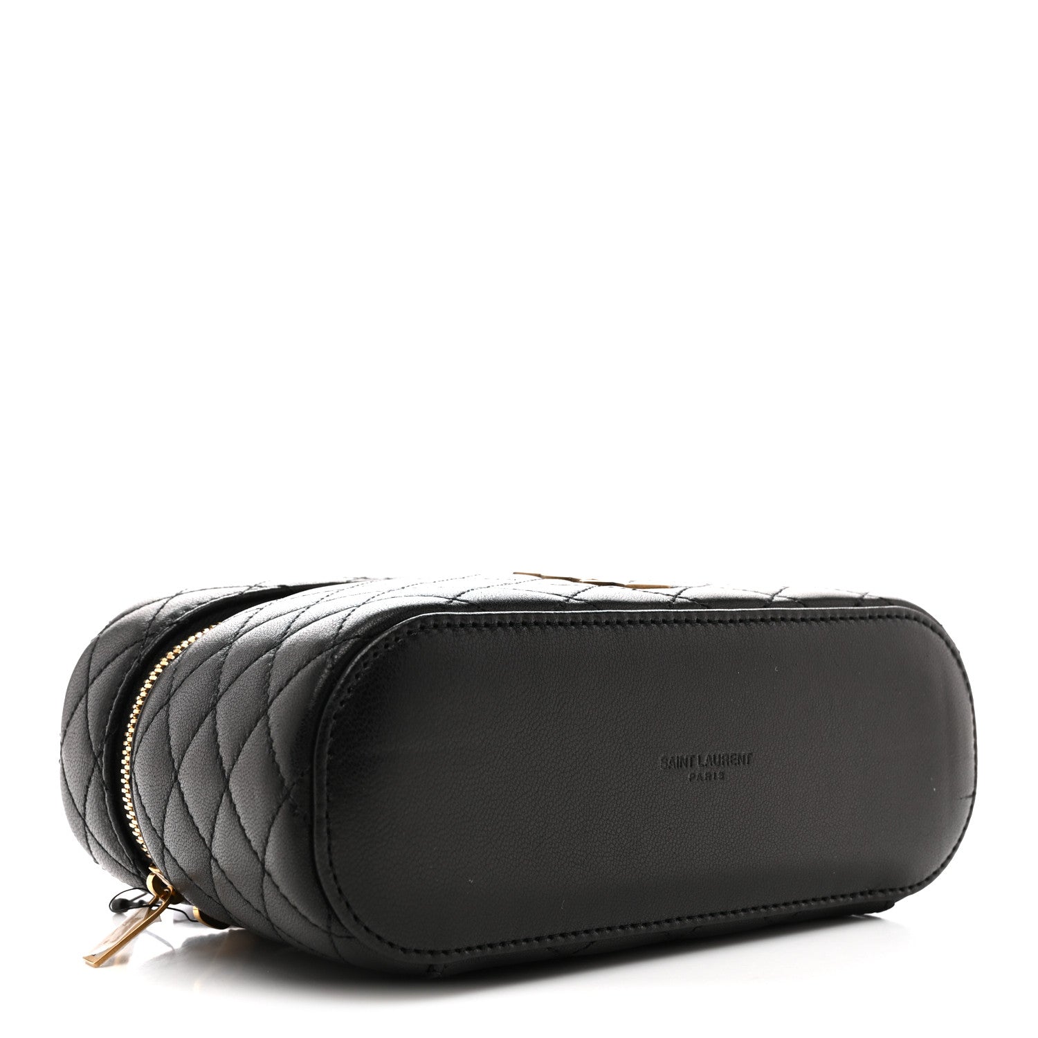 Saint Laurent Lambskin Quilted Mini Gaby Vanity Case Black 4 of 10
