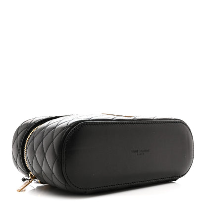Saint Laurent Lambskin Quilted Mini Gaby Vanity Case Black 4 of 10