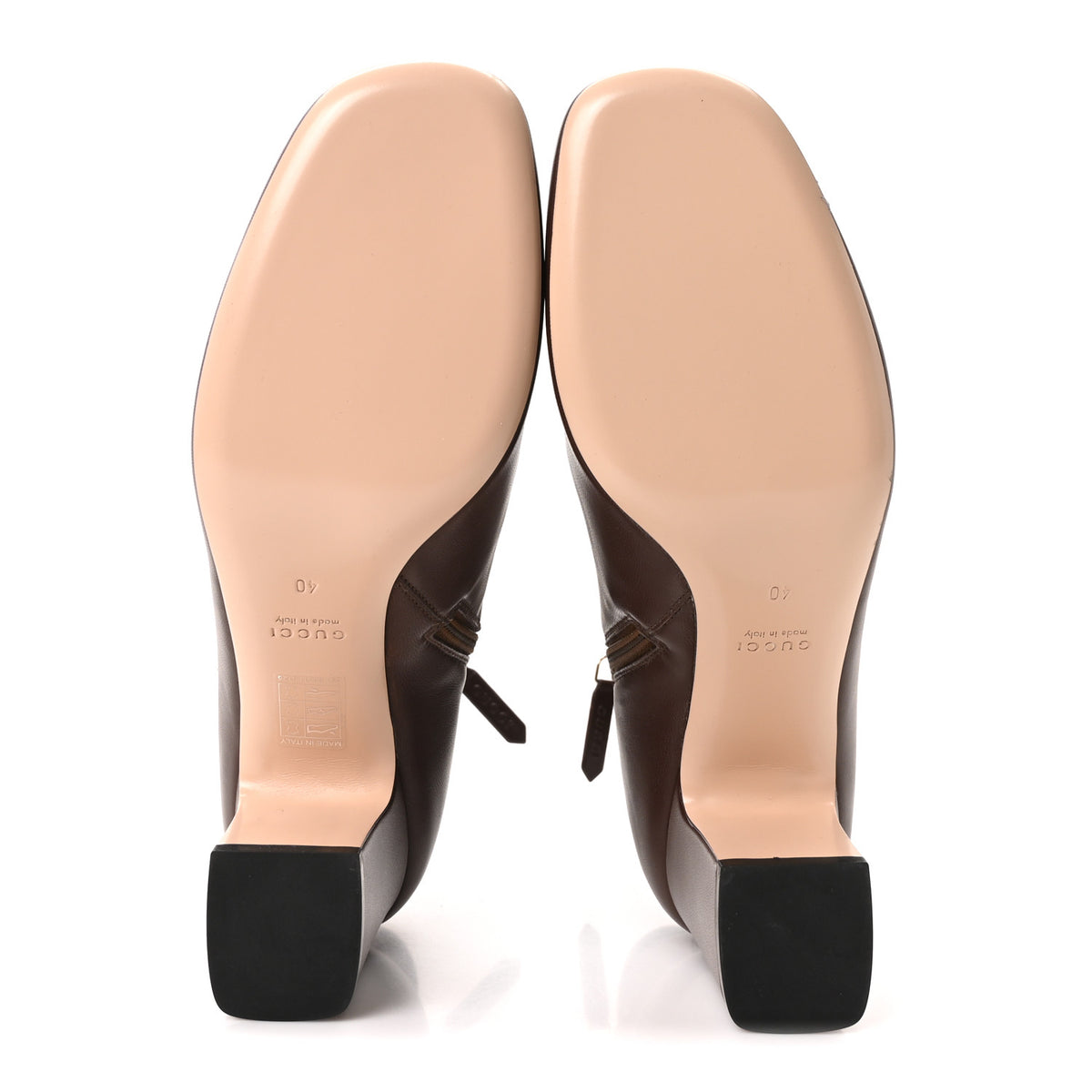 Nappa Horsebit Ankle Boots 40 New Chocolate