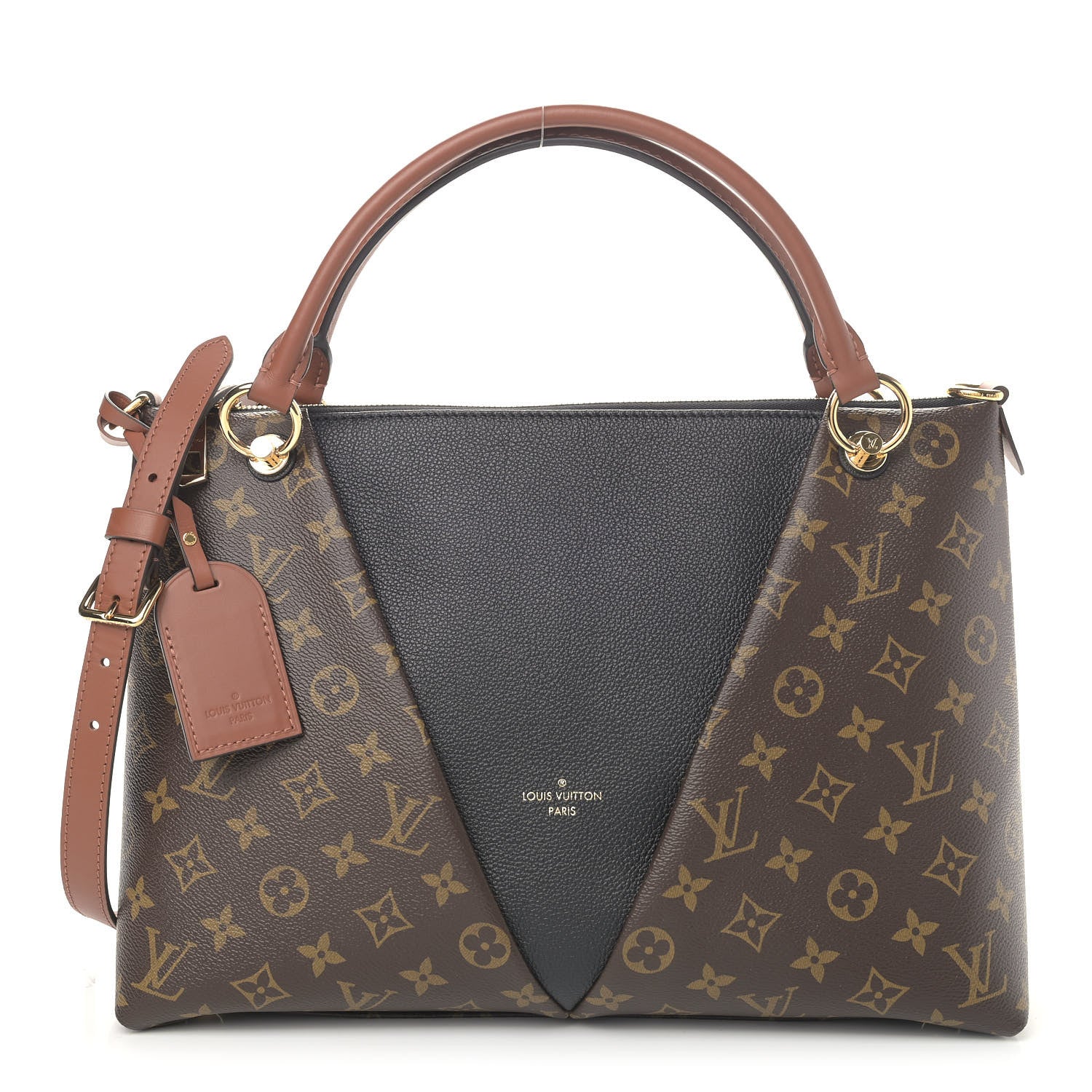 Louis Vuitton Monogram V Tote MM Black 1 of 10