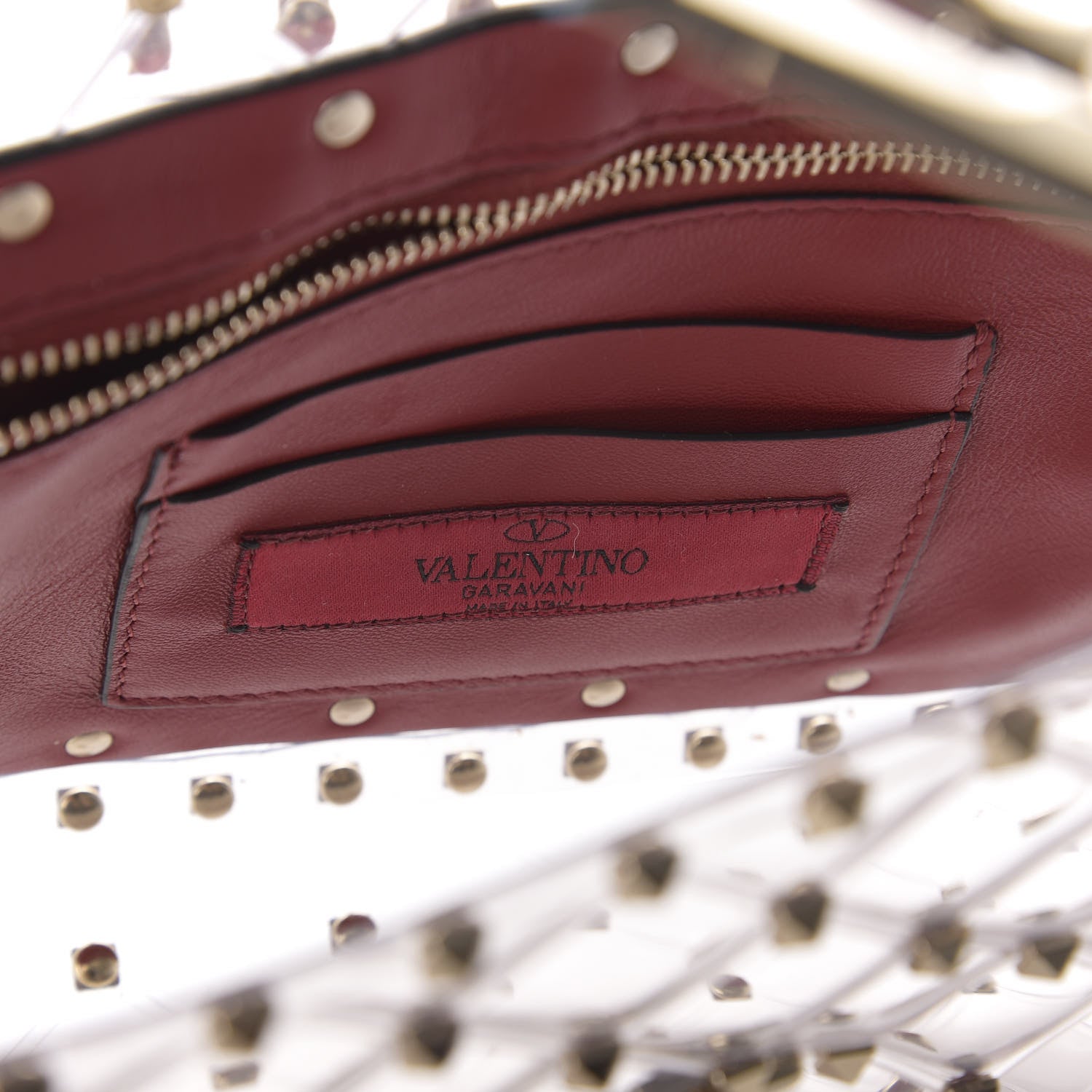Valentino Garavani PVC Medium Rockstud Spike Shoulder Bag 8 of 9