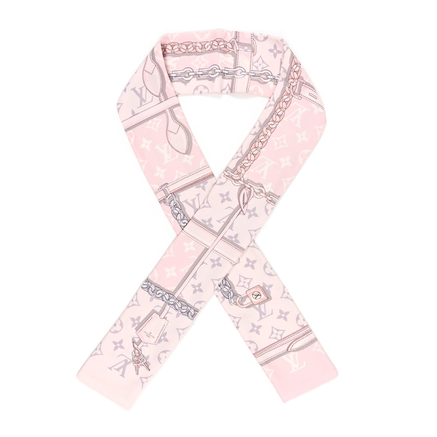 Louis Vuitton Silk Monogram Confidential Bandeau Light Pink 1 of 3