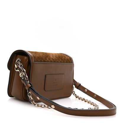 Gucci Suede Microguccissima Go Small Shoulder Bag Brown 4 of 11