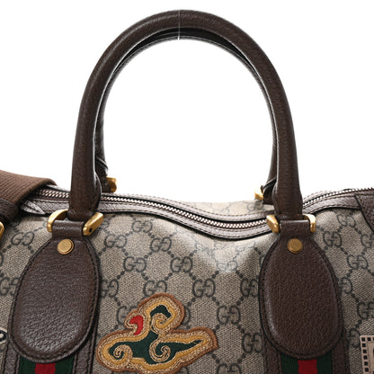 Gucci Soft GG Supreme Monogram Courrier Medium Duffle Bag Beige New Acero Multicolor 6 of 8