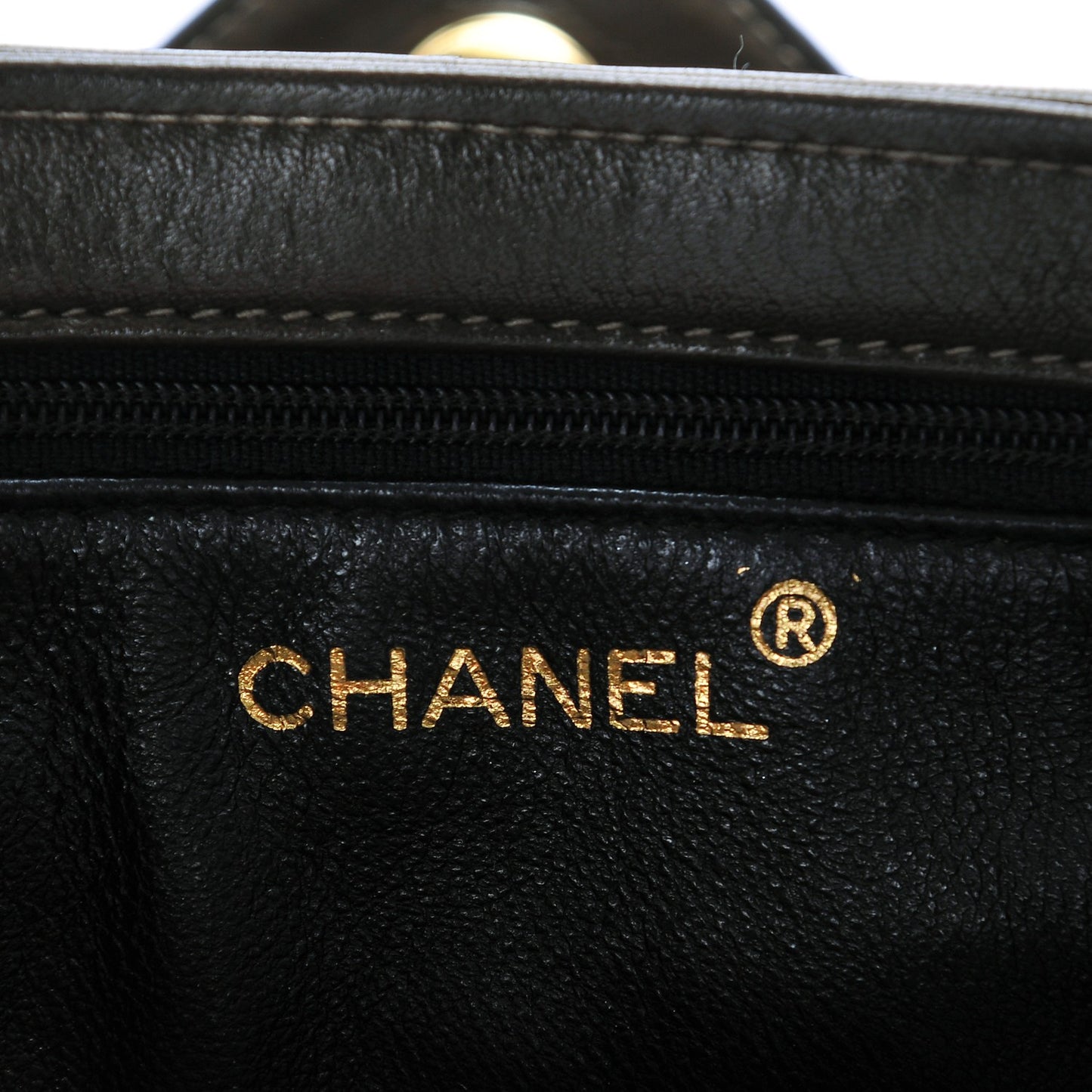 Lambskin Quilted Tassel Shoulder Bag Dark Brown