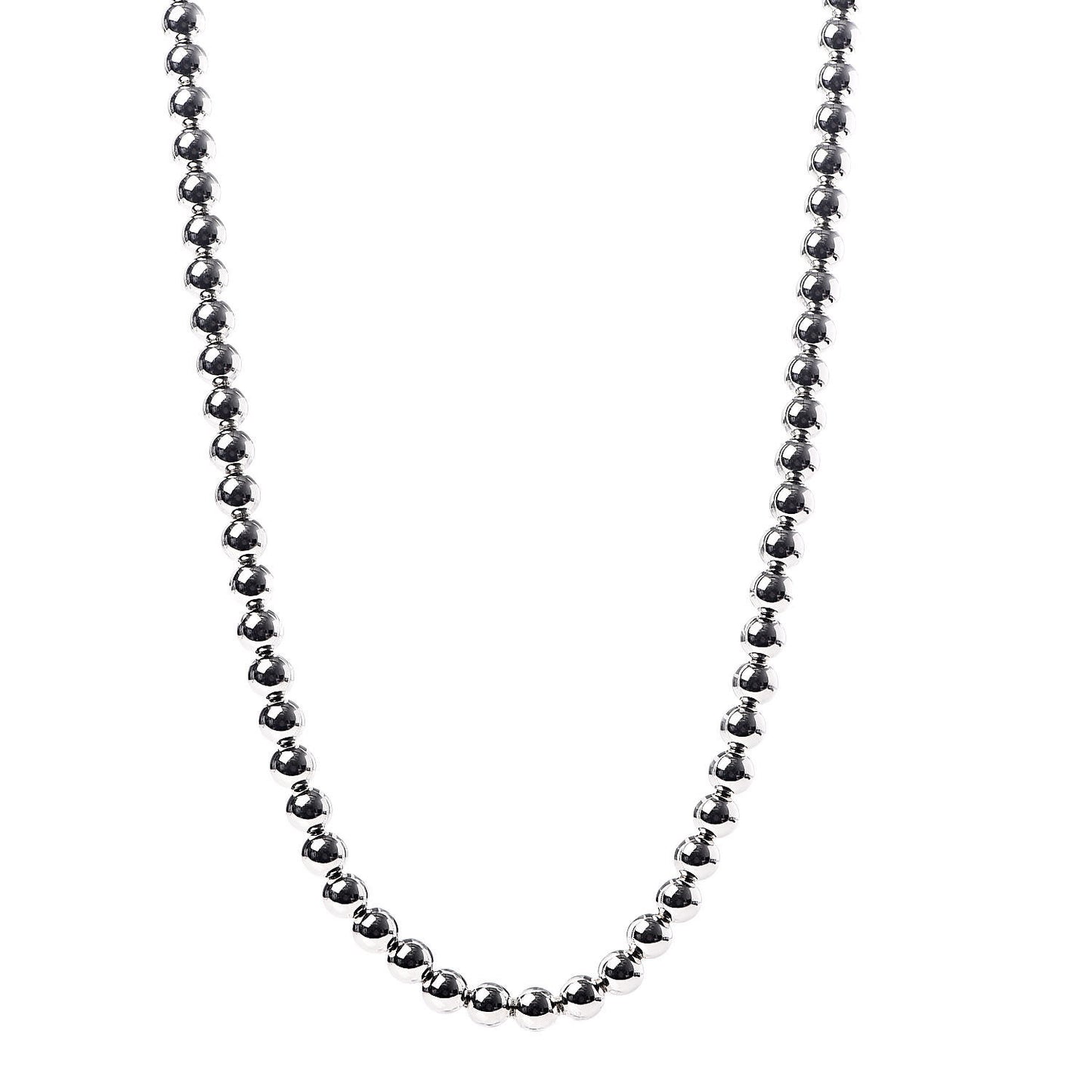 Sterling Silver 10mm HardWear Ball Necklace 36"